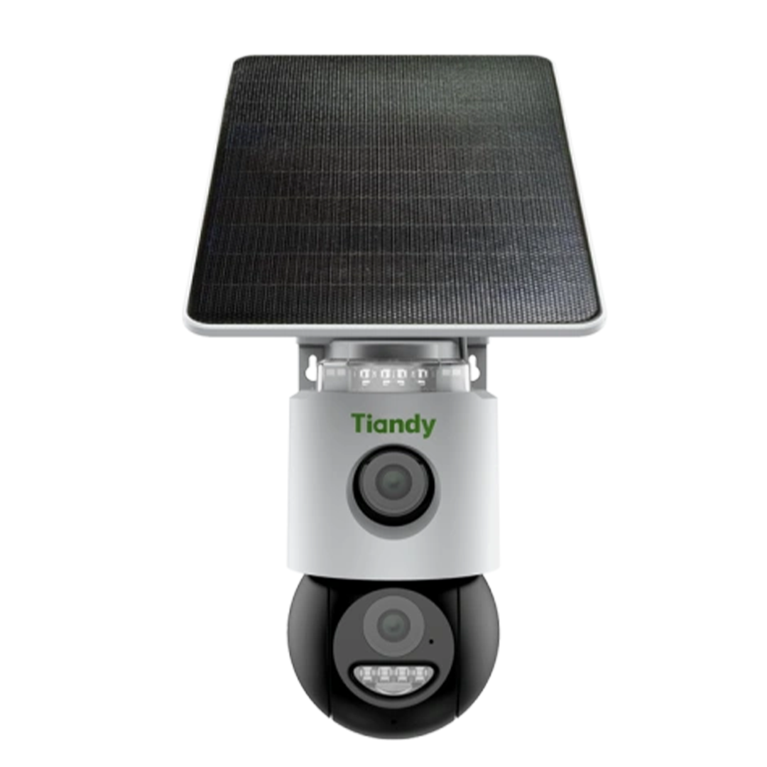 Tiandy 6MP 4G Sim Card CCTV PTZ Outdoor Night Vision Solar Camara Color Camera 5200Mah