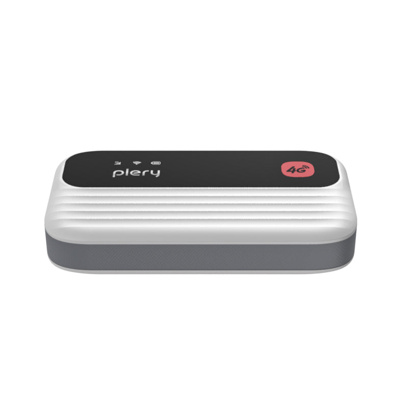 Portable 4G device with 'piery' branding on a white background