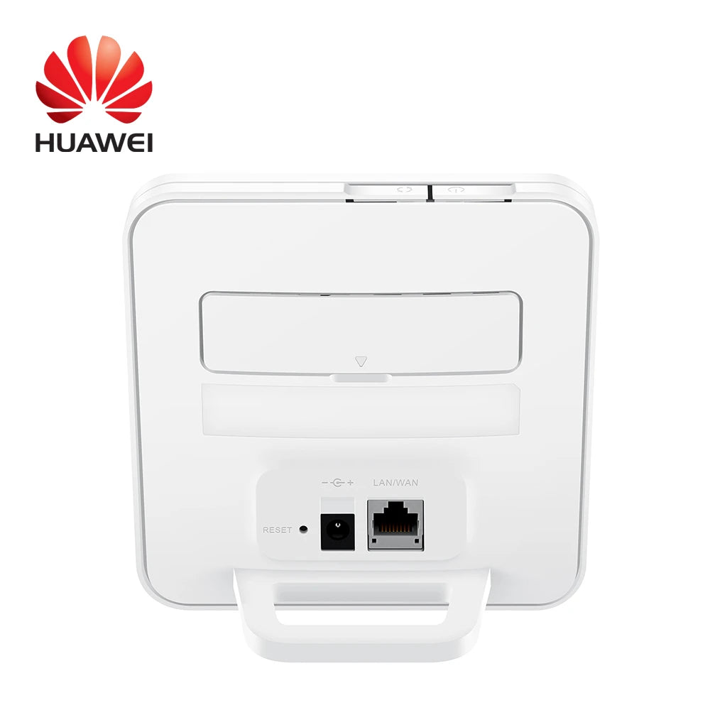 White Huawei router on a white background