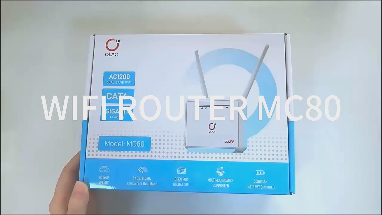 OLAX MC80 | CAT 6  4G+  | Unlocked Wifi Router